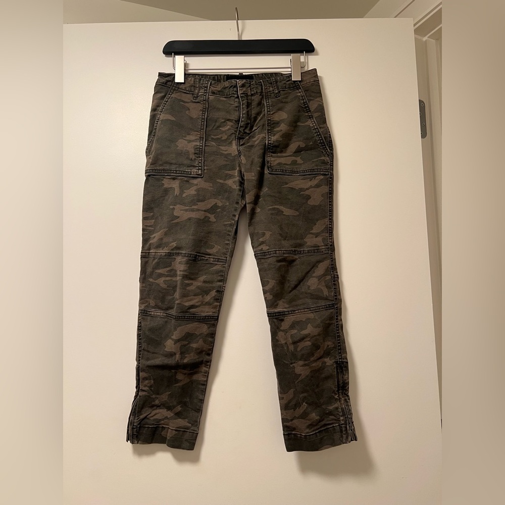 The Kooples Green Camouflage Cargo Pants